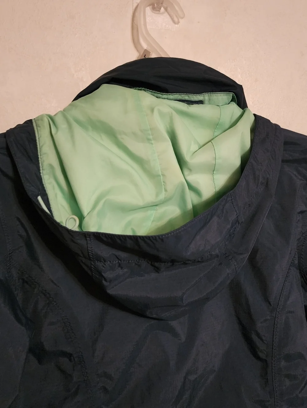 The North Face Hyvent Windbreaker Hooded Jacket Blue Size S Jacket (Flaws)